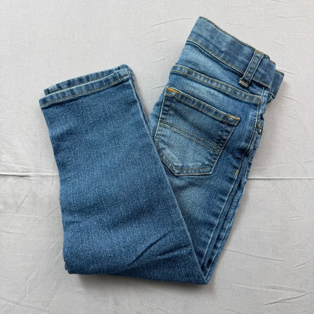 OshKosh B'gosh Boys Straight Leg Blue Jeans Medium Wash Size 5R Denim Pants‎